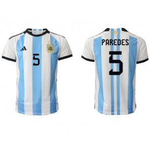 Argentina Leandro Paredes #5 Hemmatröja VM 2022 Kortärmad